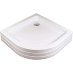 RAVAK Kaskada - Душ-тава, 91x91 см, AntiBac, бяла A207001120 (A207001120)