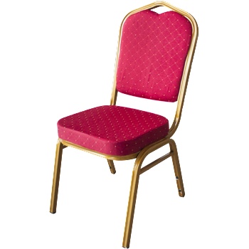 Mira-N Horecano - кетъринг стол, метален с червена седалка, 45x51xh92 см (BC-065) (016667)