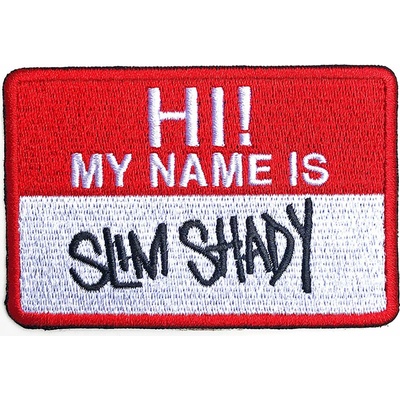 Nažehlovačka Eminem - Slim Shady Name Badge