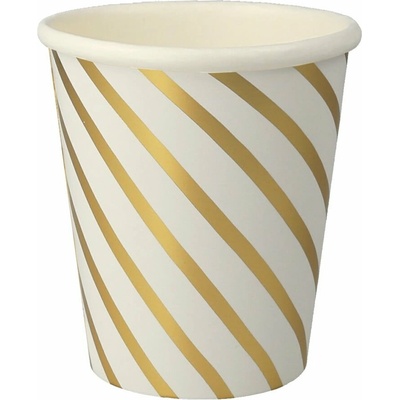 Papierové jednorazové tégliky v súprave Gold Swirl – Meri