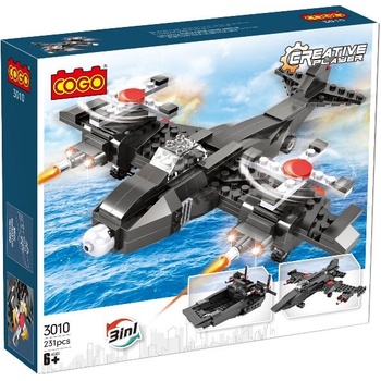 COGO Vojenský bitevní letoun 3v1 231 ks