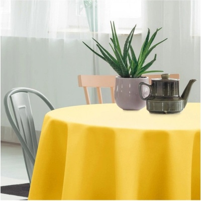 Mondo Obrus okrúhly Standard Ø 140cm pastelovo žltý Žltá Kruh Ø 140cm