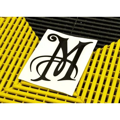 Samolepka Meguiar's - čierna tlačená na čírom podklade 10x15cm