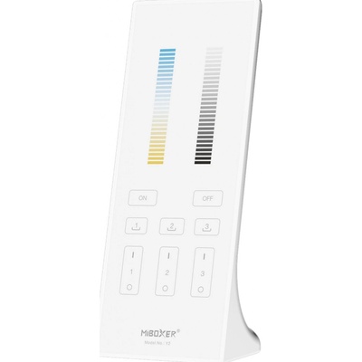 RF ovladač Mi-Light Y2 pro jednobarevné a CCT LED pásky 3 zóny 3 scény bílý