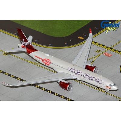 Atlantic Gemini A330-941 Virgin Airways 2010s Colors w. 40th Birthday sticker. Named Ruby Rebel 1:400