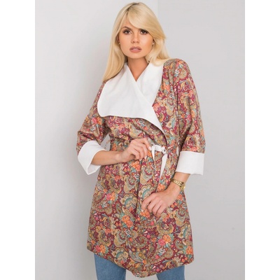 Italy Moda kabát DHJ-PL-6022A.26X červený kaštanové
