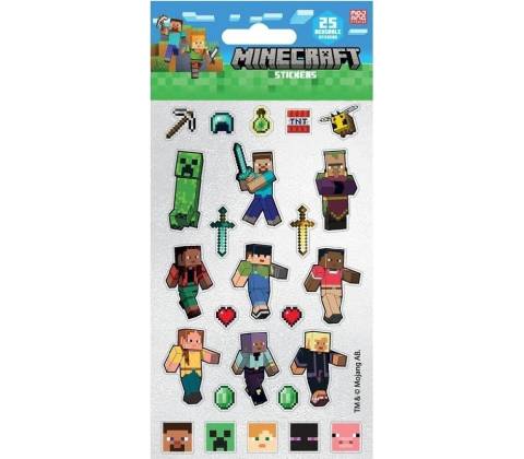 Třpytivé samolepky Minecraft