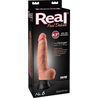 Real Feel Deluxe No.6 testicle lifelike vibrator natural