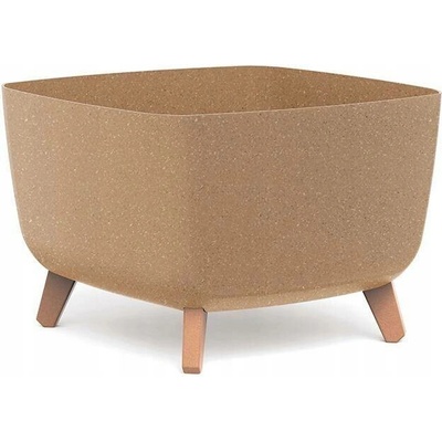 Prosperplast Květináč plast hnědý 39 x 39 x 27 cm
