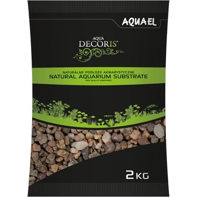 Aquael Natural Multicolored Gravel 5-10 mm 2 kg – Zboží Mobilmania