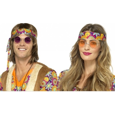 Smiffys Brýle Hippy kulaté lenonky – Zboží Dáma
