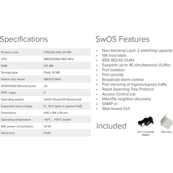 MikroTik CRS326-24G-2S+RM