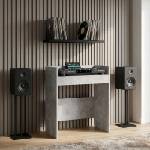 vidaXL DJ маса Бетонно сиво 102 x 45 x 102 см Инженерна дървесина (8006743)