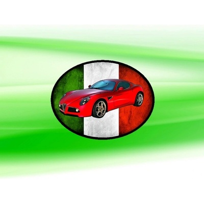 nášivka Alfa Romeo 8C Spider Ovál nažehlovací