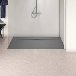 Ideal Standard i. life Ultra Flat S правоъгълно душ корито, асфалтово сиво, 170x80 см (T5238FS)