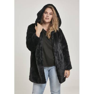 Urban Classics Дамско палто Urban Classics Teddy в черен цвятMODEL799 SALE - Черен, размер S