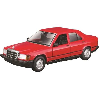 Bburago Метална количка Bburago - Mercedes-Benz 190 E, 1: 24, червена (18-21103R)