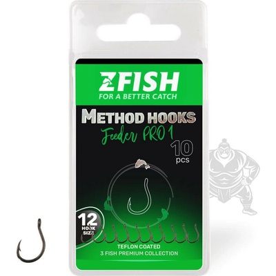 ZFISH Háčky Method Feeder PRO 1 Ve. 12