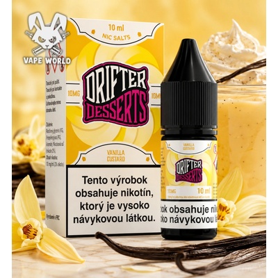 Juice Sauz Drifter Desserts Salts Vanilla Custard 10 ml 10mg