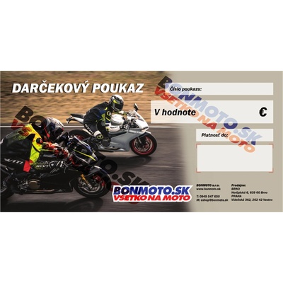 Darčekový poukaz 100 € - Elektronický