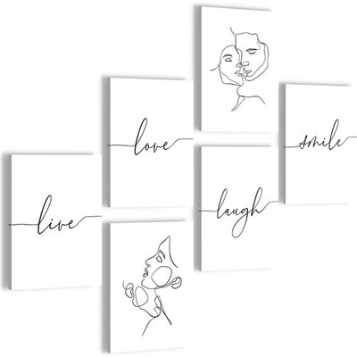 Sada plakátů DecoMe - Minimalismus - BEZ RÁMU - Obývací pokoj Ložnice Dívčí pokoj - Vyrobeno v