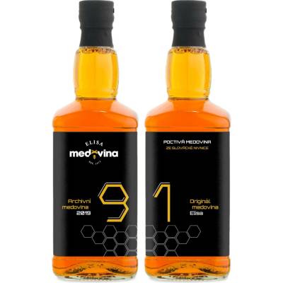 Medovina Elisa dárek k 91. narozeninám 11% 2 x 0,5 l