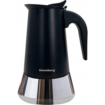 Moka kanvica Klausberg nerezová plyn indukcia espresso 9 šálok 450 ml