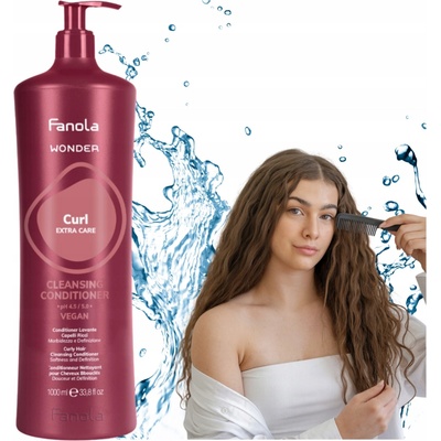Fanola Wonder Curl Cleansing Conditioner čistiaci kondicionér na pokožku pre afro vlasy 1000 ml