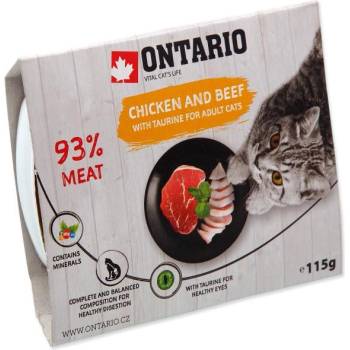 ONTARIO Онтарио тава пиле с говеждо и таурин 115г