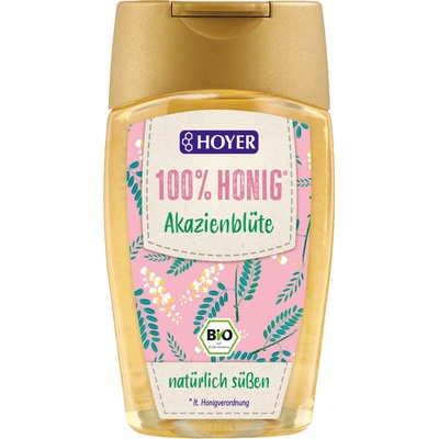 HOYER Bio akátový med dávkovací láhev 250 g