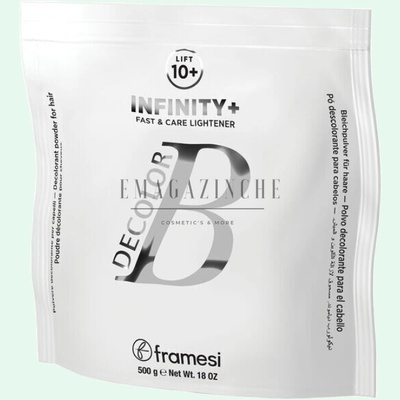 Framesi Italy Framesi Обезпрашена изсветляваща пудра до 10 + тона 500 гр. Decolor B Infinity+ Lightener Powder (04316723)