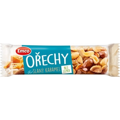 Emco Tyčinka s orechmi a slaným karamelom 35 g
