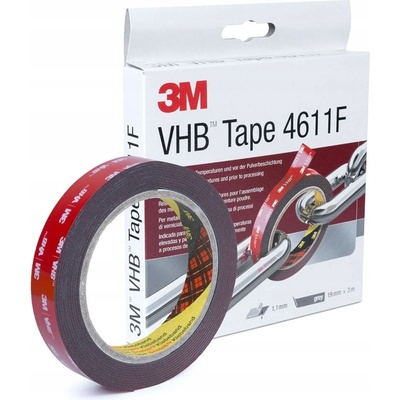 3M oboustranná lepicí páska 3 m x 19 mm tmavě šedá – Zboží Dáma