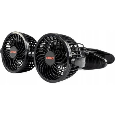WELLHOX Ventilátor do auta s klipom 2x4" 12V