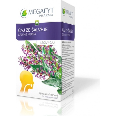 MEGA čaj ze šalvěje por. 20 x 1,5 g