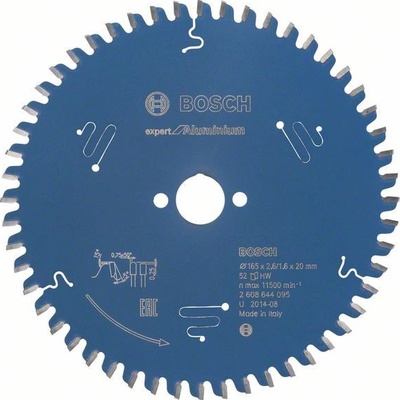 Bosch Pílový kotúč Expert for Aluminium, pr. 165 mm, o 20