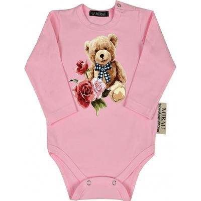 Dievčenské body Medvedík Cute biela