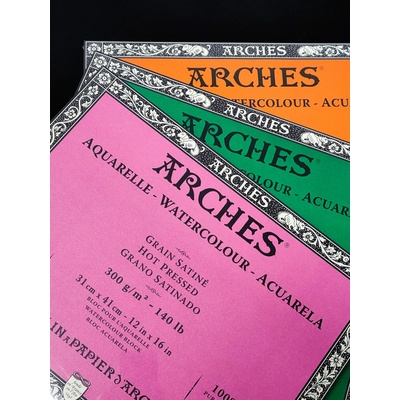 Arches Aquarelle bloky 20 listov 31x41cm 300g/m2 cold pressed