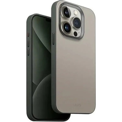 Uniq Lyden DS iPhone 15 Pro 6.1" Magclick Charging case бежово-зелен/слонова кост-лишай зелен (8886463688328)