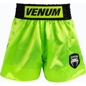Venum Mъжки шорти за тренировка Venum Classic Evo Muay Thai neon yellow/black