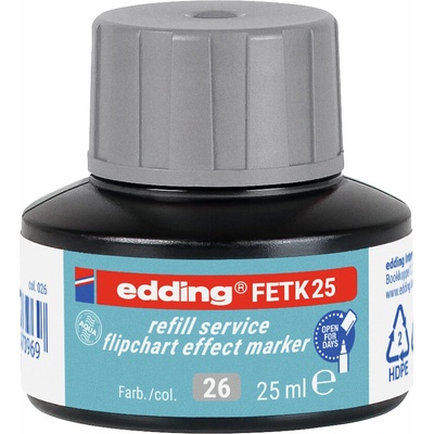 Edding FETK 25 stříbro šedý