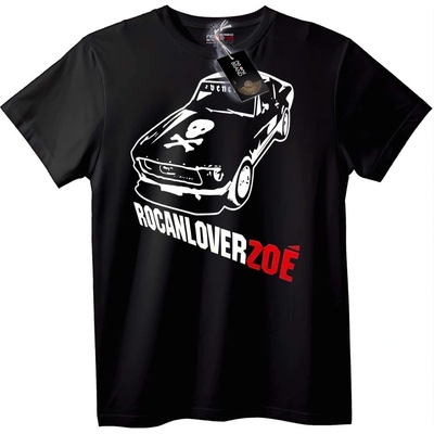 NOONEBRAND Тениска RocanLover Zoe с Кола и Череп - 2XL, White