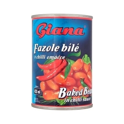 Giana Fazuľa biela v chilli omáčke 410 g