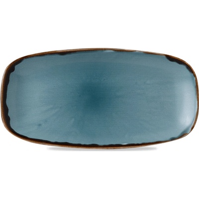 DUDSON Talíř mělký obdélníkový 298x153 mm Harvest Blue