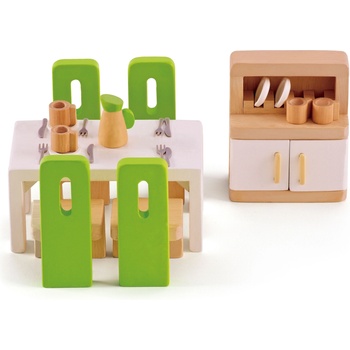 Hape Комплект дървени мини мебели Hape - Трапезария (H3454)