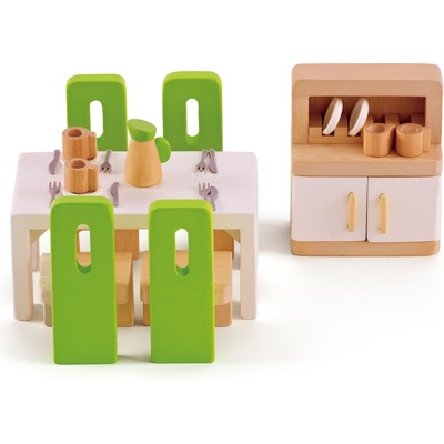 Hape Комплект дървени мини мебели Hape - Трапезария (H3454)
