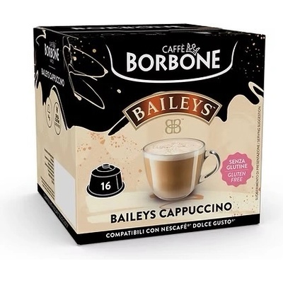 16 бр. капучино на капсули Borbone gusto Bayles съвместими с Dolce Gusto