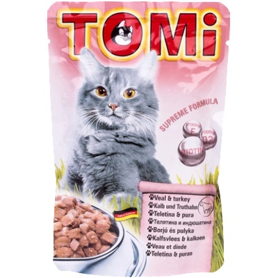 TOMI Veal and Turkey пауч за котка - 2кг