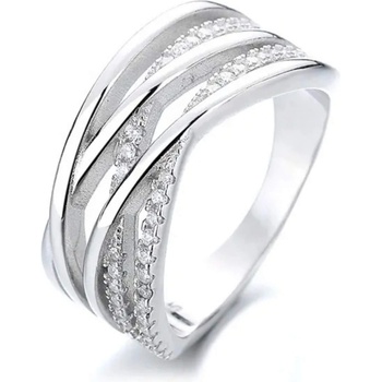 Silenti Jewelry Сребърен пръстен "Възвишение" - 7 - 54.5мм (17.2мм диам. )