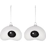 Alessi Nick, коледни топки очи, 2 бр (PLA01SET2)